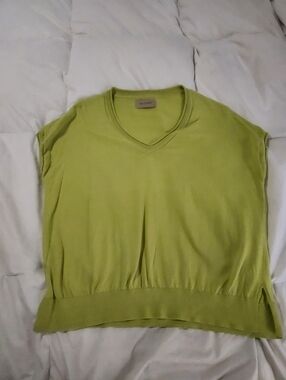 falconeri womens Top Chartreuse Green Oversized Boxy Size Med?